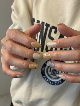 ロマ(LOMA)/春ニュアンスネイル