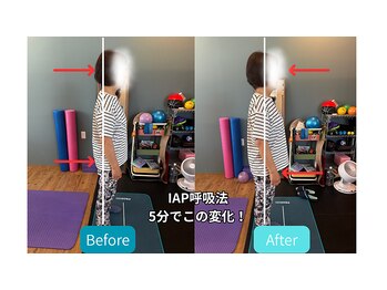 整体や呟熙/IAP呼吸法で姿勢改善