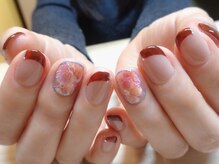 アミュリー ネイル アトリエ(Amury nail atelier)/ボルドーフレンチ☆ 春夏秋冬