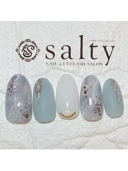 ネイルアンドアイラッシュサロン ソルティ 寺田町(salty)/ニュアンスネイル