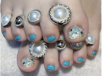 キャディーネイルズ(Caddy' Nails)/ターコイズ&シェル