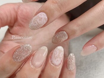 ランコントル(Rencontre)の写真/【プロのハンドケアで指先美人に♪】季節やTPOに自然と馴染む上品なデザイン&美フォルムで美しい指先に＊