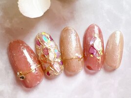 ニュアンスシェルネイル♪