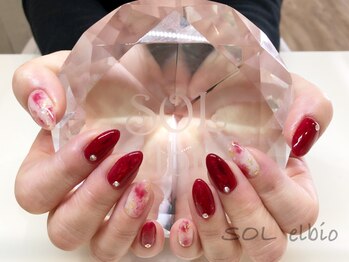 ソル エルビオ(SOL elbio)/クリアレッド＆タイダイ