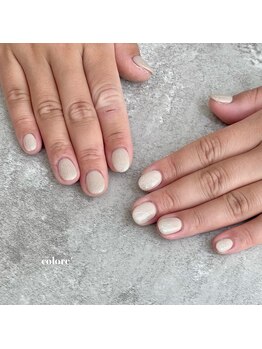 コロレ(colore')/ホワイトベージュ×ラメグラ