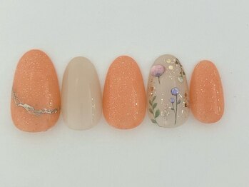 ネイルサロン アビー グランデュオ蒲田店(abbie)/ふんわりボタニカル¥9548