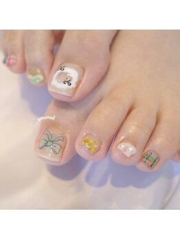 トップヘアーテラス(TOPHAIR TERRACE)/フットネイル/ナチュラル