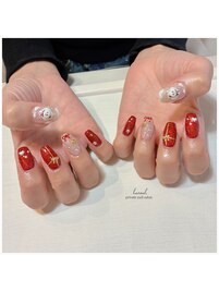 雪だるま/クリスマスネイル