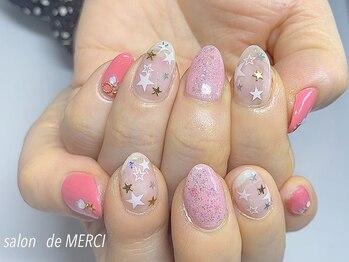 サロン ド メルシー(Salon de MERCI)/星×ピンクカラー☆