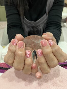 チェリーブロッサム(A CHERRY BLOSSOM)/ピンクカラー花柄