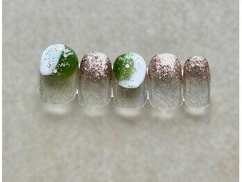 キャンアイドレッシー 長岡店(Can I Dressy)/ラメがけニュアンスネイル