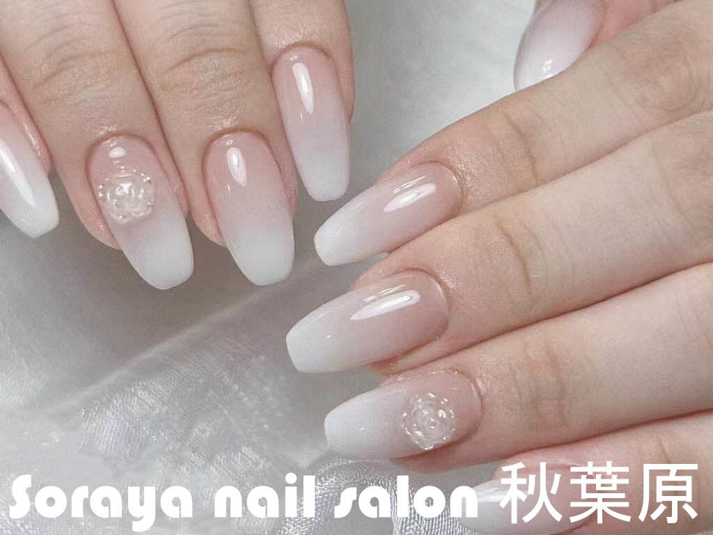 ネイルチップ ワンホン シンプル ぷっくりハート