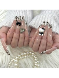 ヒョウ柄ネイル