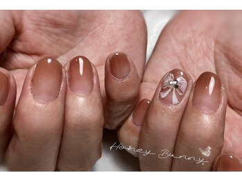 ハニーバニー(HoneyBunny)/大人なリボンネイル