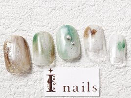 塗りかけ箔ニュアンス￥8200