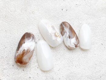 リーチェ ビューティアンドネイルサロン 大名店(Beauty&Nail Salon)/カフェラテネイル