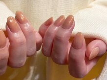 アイネイルズ 梅田店(I nails)/オレンジワンカラーミラー¥7700