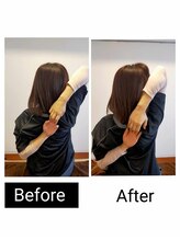 アース エンジェル整体院/ビフォアフ　肩甲骨はがし