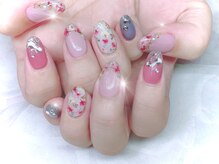 ハッピービューティー(Happy Beauty)/押し花ネイル☆