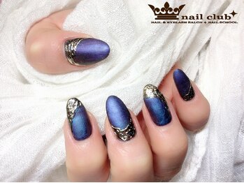 ネイルクラブ(nail club)/偏光カラー大人カッコイイネイル