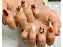 べっ甲ニュアンスネイル☆