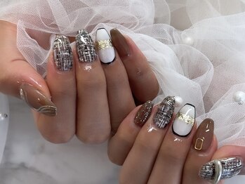 【chihoriネイル】ツイード