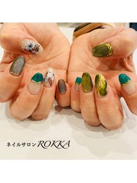 華やかアートネイル