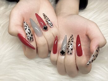 モカ 心斎橋(moca by Lee)/レオパードネイル