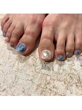 プライベートネイルサロン キャンバス(CANVAS)/フットネイル　ビジュー