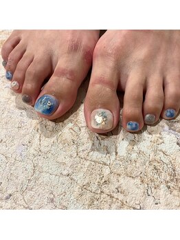 プライベートネイルサロン キャンバス(CANVAS)/フットネイル ビジュー