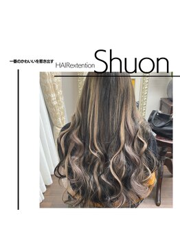 エクステンション スペース シュオン(extention space shuon)/シールエクステでハイライト