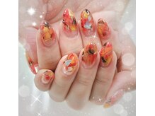 ランブルネイル(RAMBLE NAIL)/紅葉ネイル♪