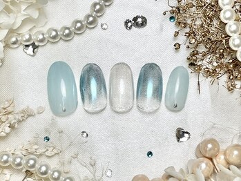 プティリボン 武蔵小金井店(PetitRibbon)/Simple ブルーメタリック