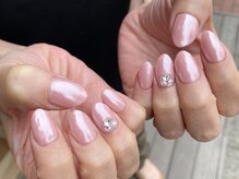ネイルアルケー(Nail ARCHE)/ホワイトミラーネイル