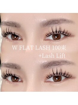 ラ ミュー(LaMieux)/まつげパーマ×Wフラット100束