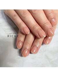 ちゅるん細フレンチネイル！