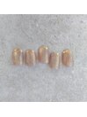 キラキラ上品ニュアンスネイル