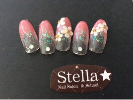 グラデーション3Dお花★