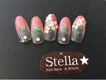 ステラ(Stella)/グラデーション3Dお花★