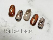 バービーフェイス 恵比寿(Barbie Face)/大理石パウダーネイル