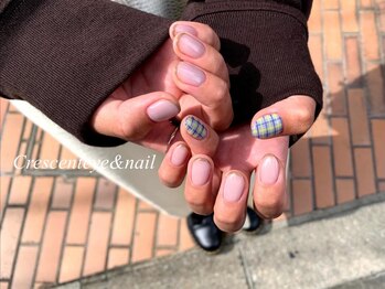 クレセント アイアンドネイル 今泉店(Crescent)/チェックネイル