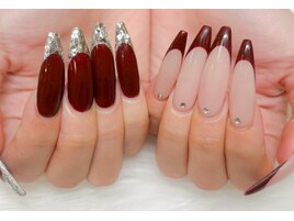 ボルドー×ガラスフレンチ