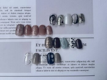 アイネイルズ 梅田店(I nails)の写真/洗練された大人可愛いデザイン得意です♪シンプルの中に上品さをプラス☆[#梅田#シンプルネイル]