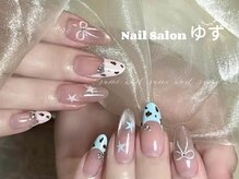 ゆず/ヒョウ柄ネイル