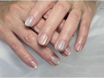 セブンセッテネイル(7.sette_nail)の写真/フィルイン×美フォルムで自爪想いの仕上がり◎シンプル上品なスキンカラー/マグネット/フラッシュも♪