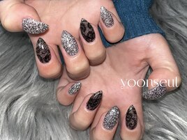 黒レース＆フラッシュデザイン☆