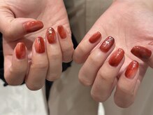 秋色ニュアンスネイル