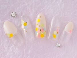 フレンチホログラムネイル