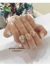 プライベート ネイルサロン マーマ(murmur)/ミラーグラデーションネイル