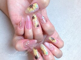 ひまわりネイル
